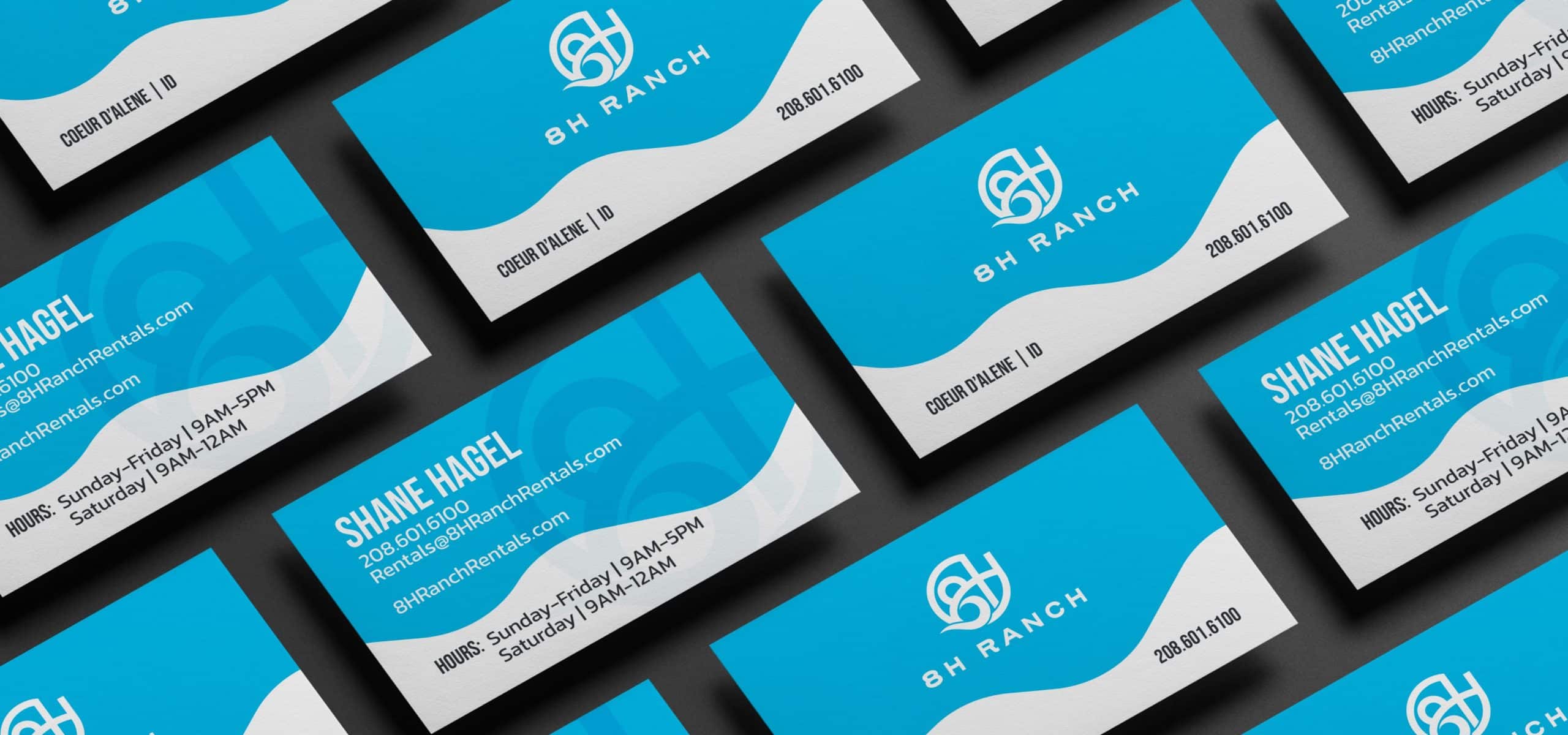 Custom Branded Business Cards for 8H Ranch Rentals