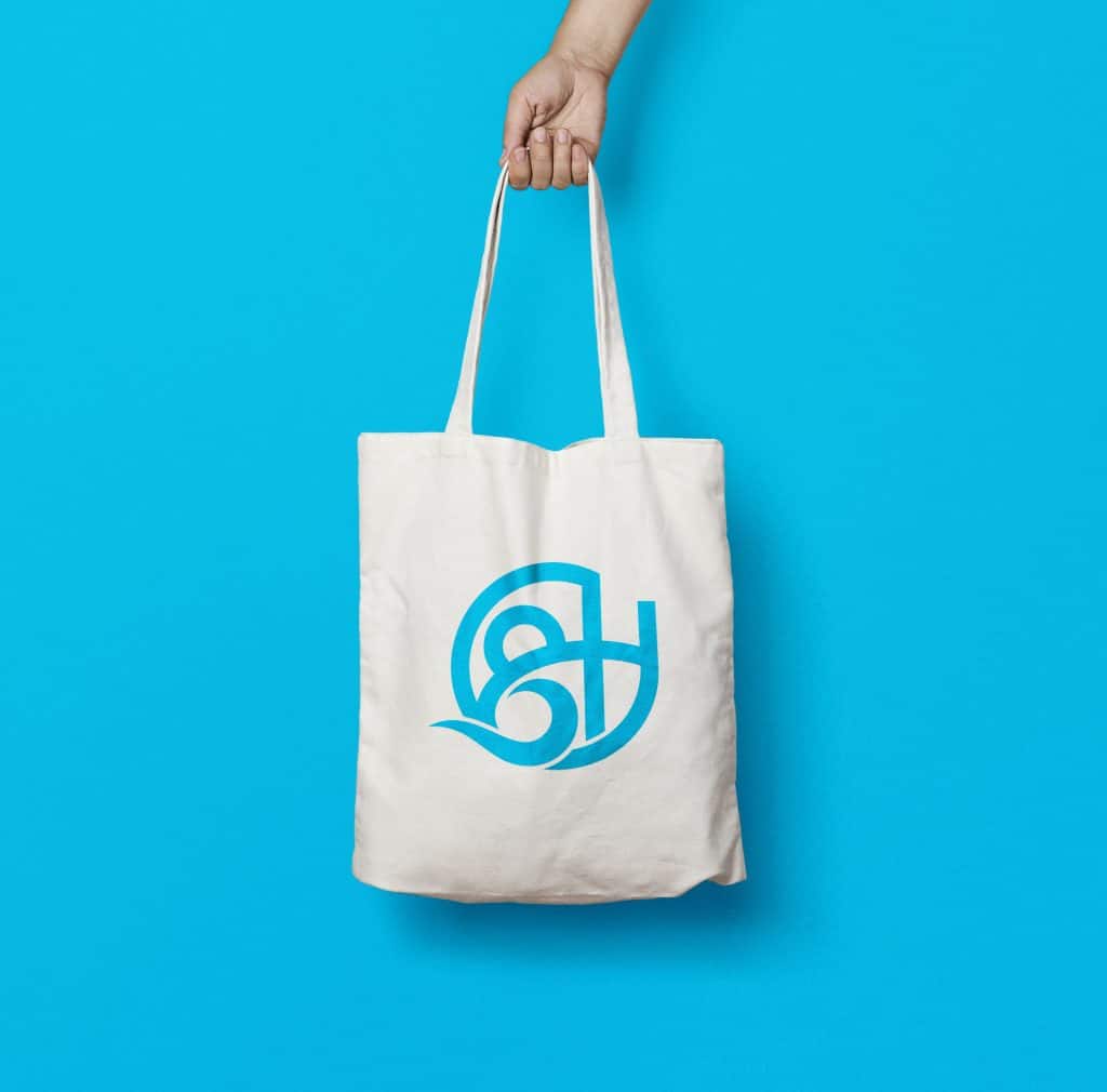 Custom Branded Fabric Tote Bag for 8H Ranch