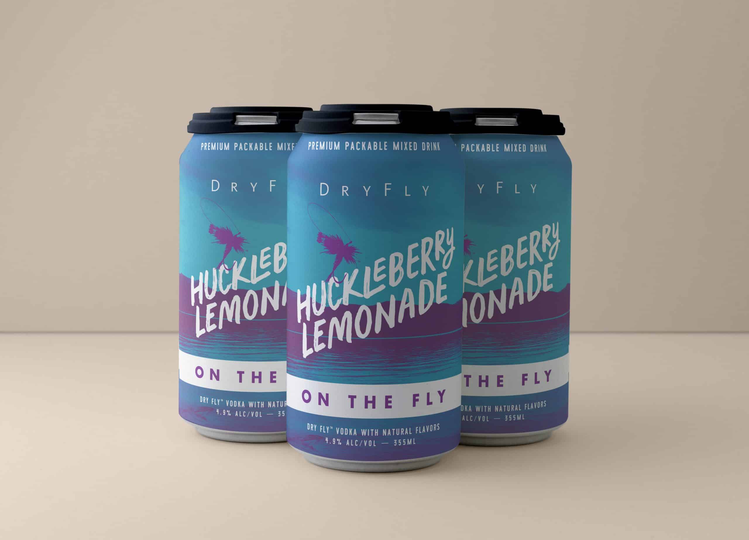 4 Pack of Huckleberry Lemonade Canned Cocktail