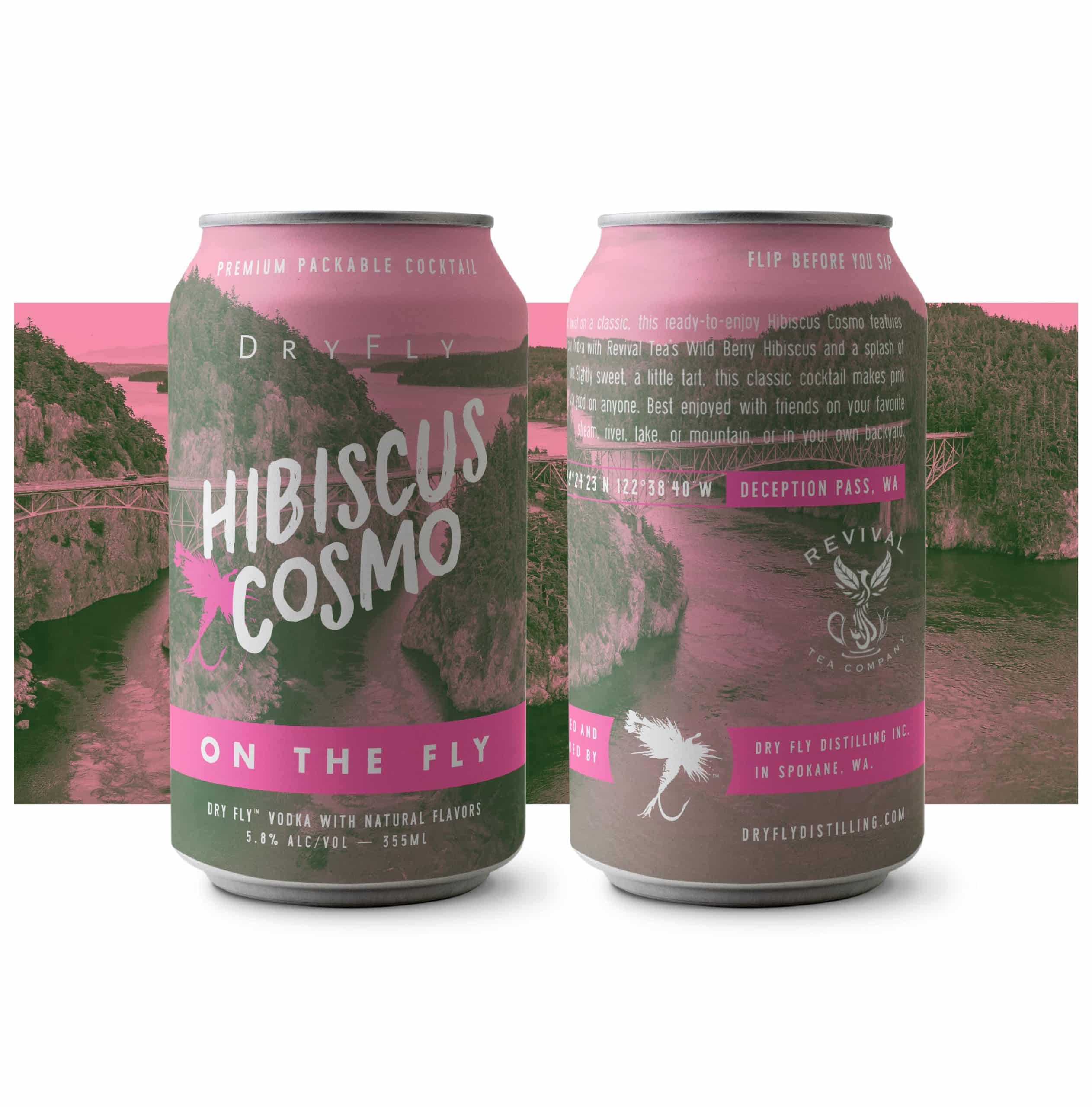 Dry Fly Hibiscus Cosmo Canned Cocktail