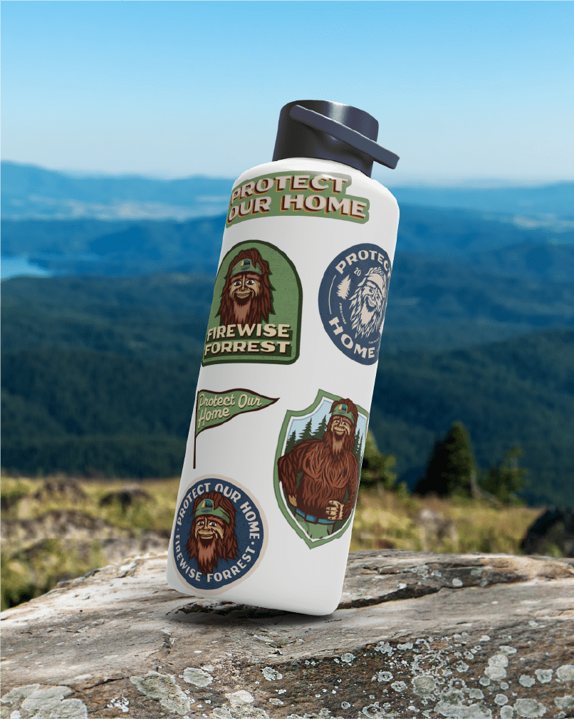Firewise Forrest water bottle