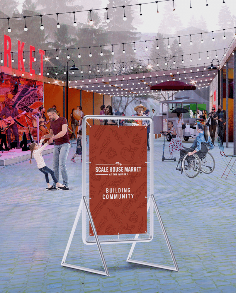 The Scale House A frame mockup