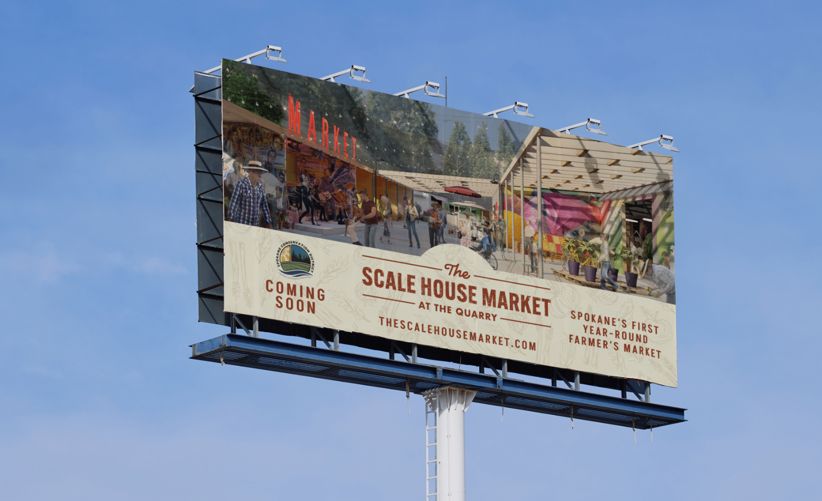 The Scale House billboard mockup