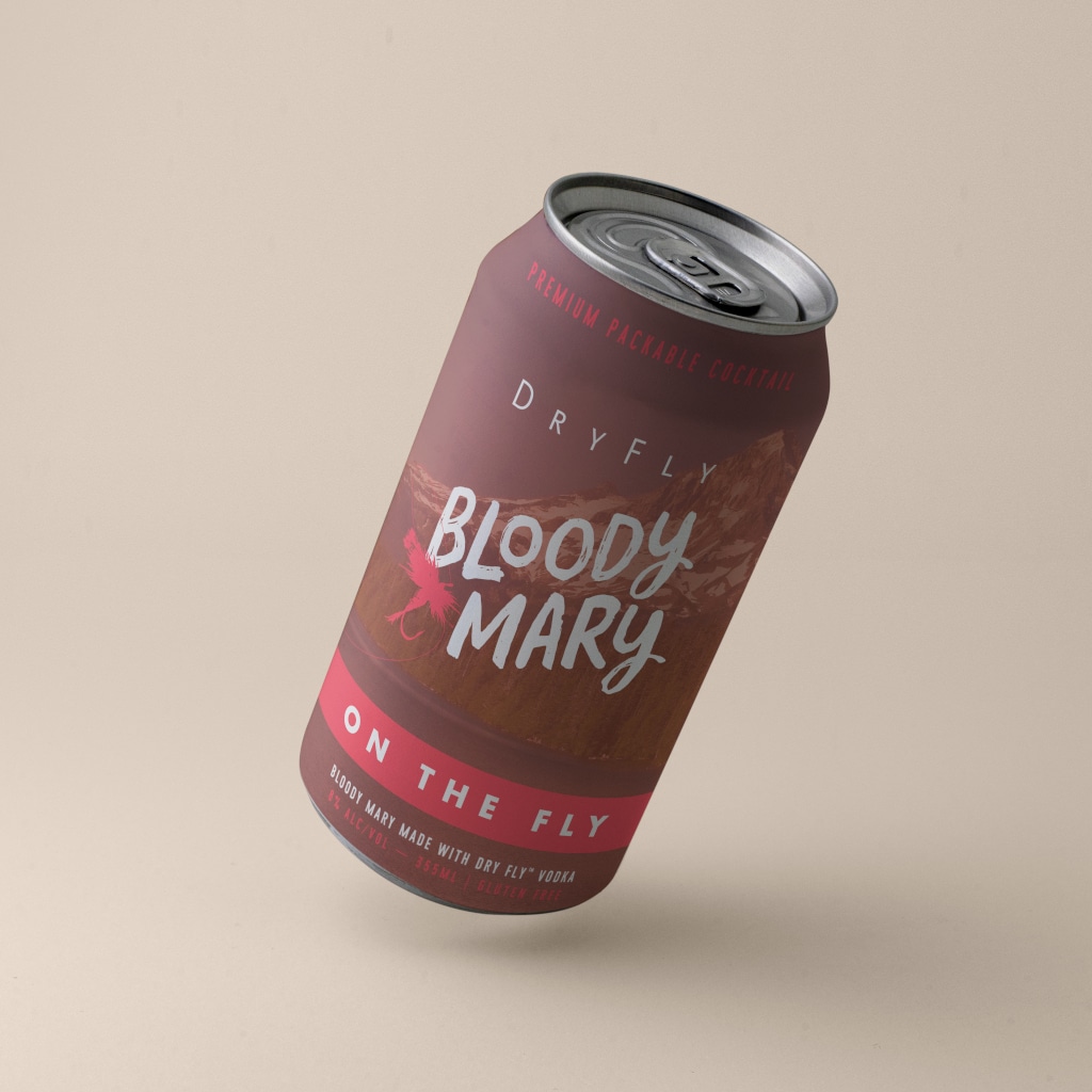 DryFly Canned Cocktails can mockup