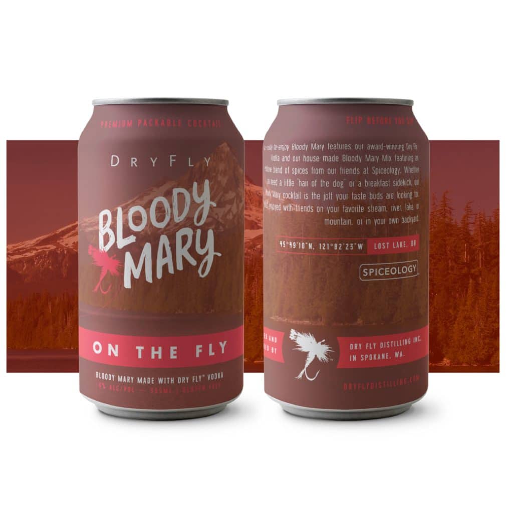 DryFly Canned Cocktails Bloody Mary can mockup