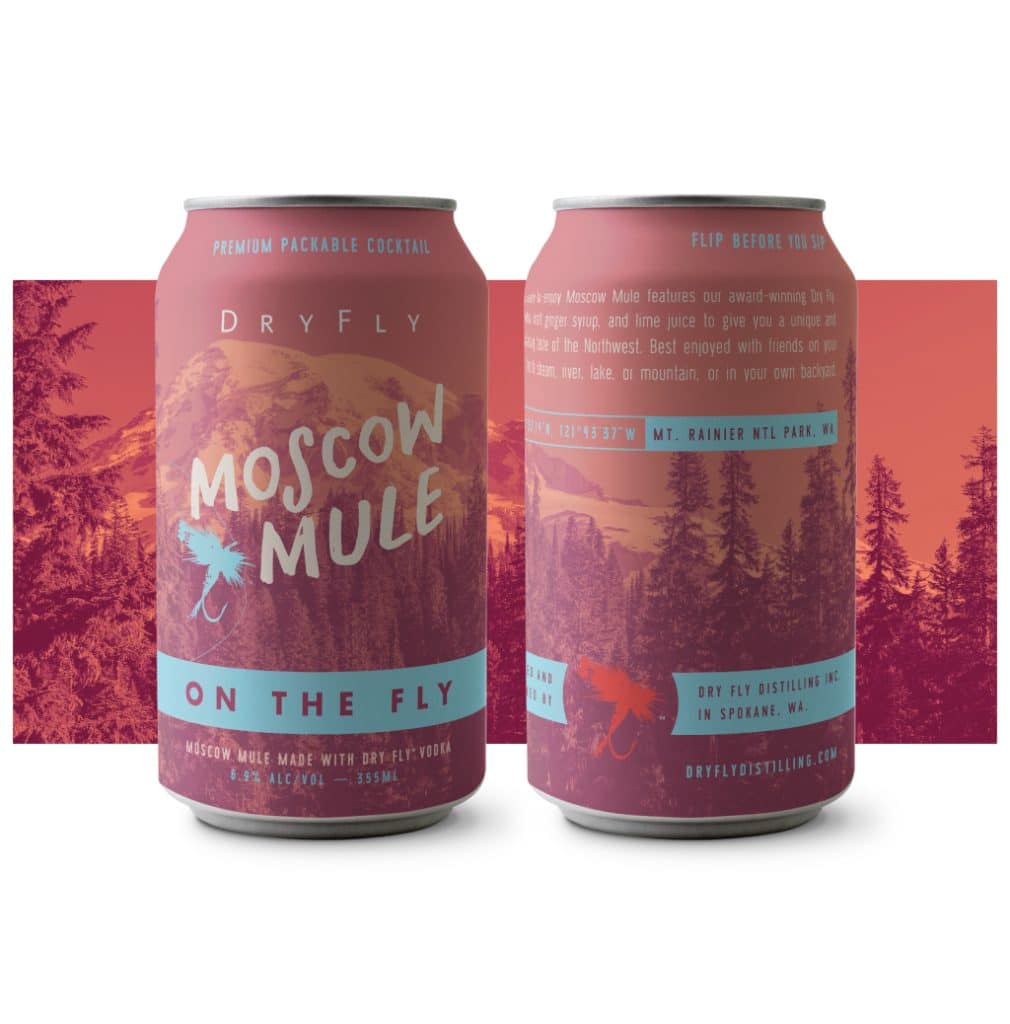 DryFly Canned Cocktails Moscow Mule can mockup