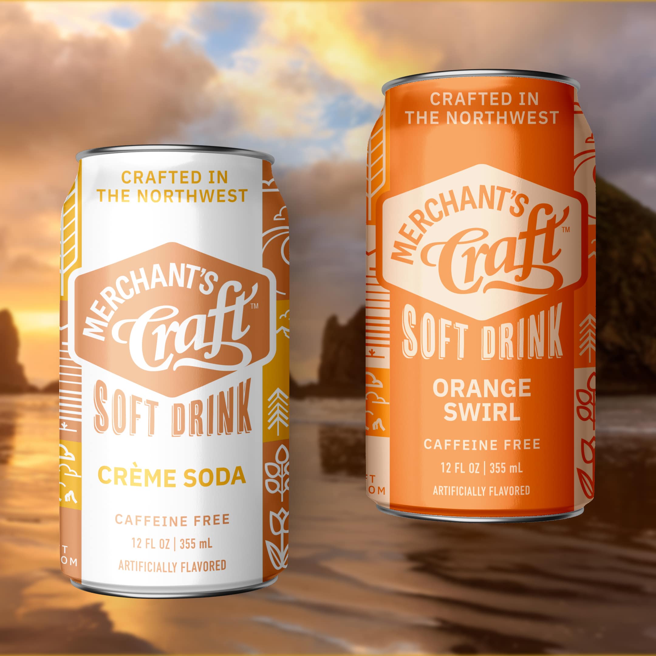 Merchant's Craft Flat Cans Mockup