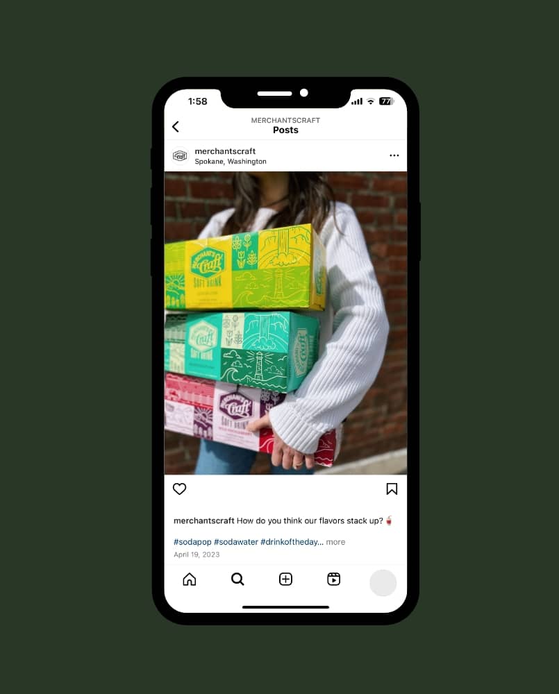 Merchant's Craft Phone Social Feed