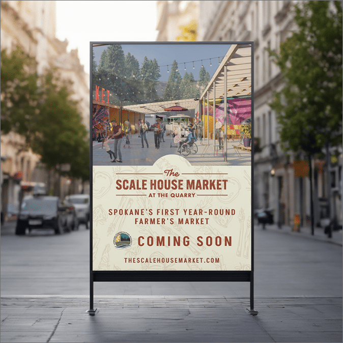 The Scale House poster mockup