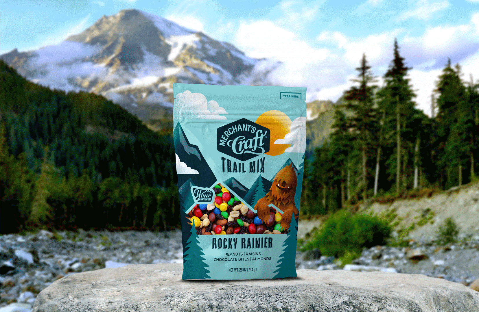 Merchant's craft trail mix animation