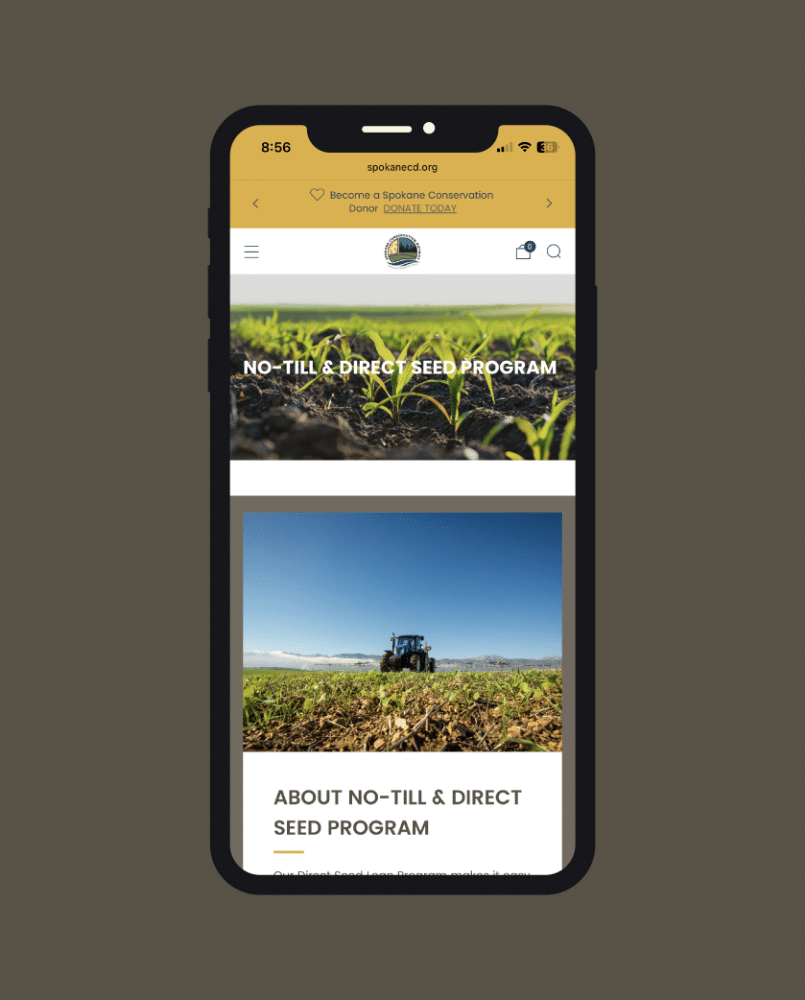 SCD Website mobile version mockup