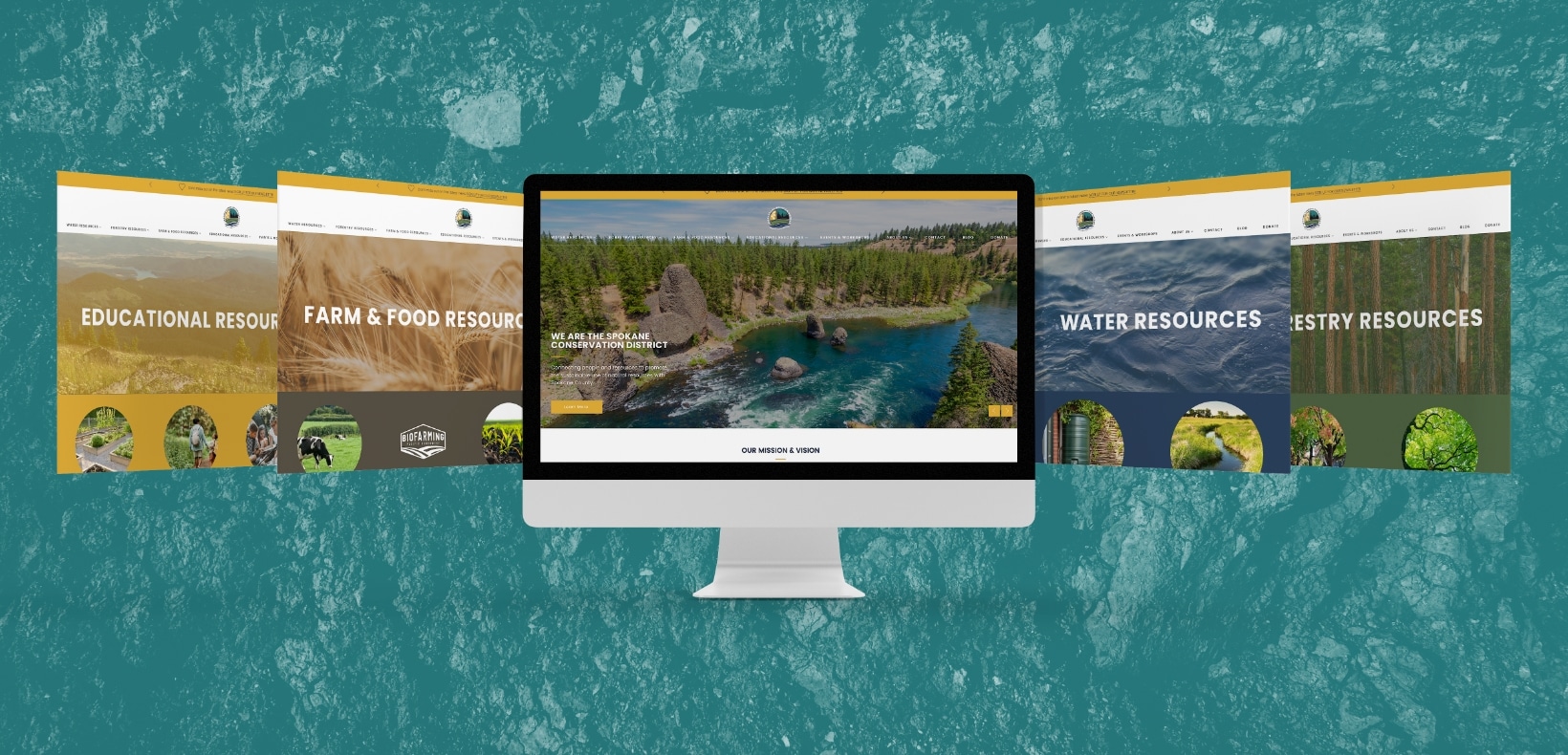 SCD Website 4 screens