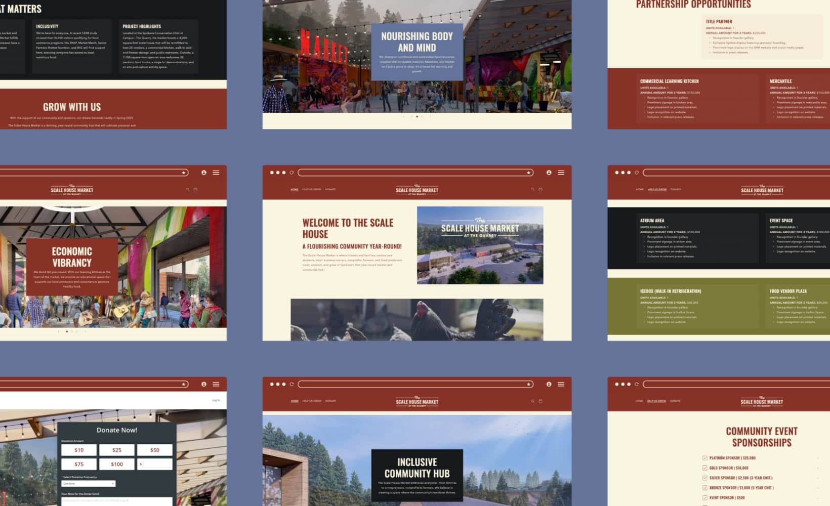 The Scale House website mockup