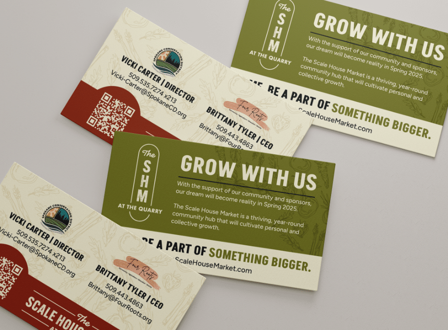 The Scale House business card mockup