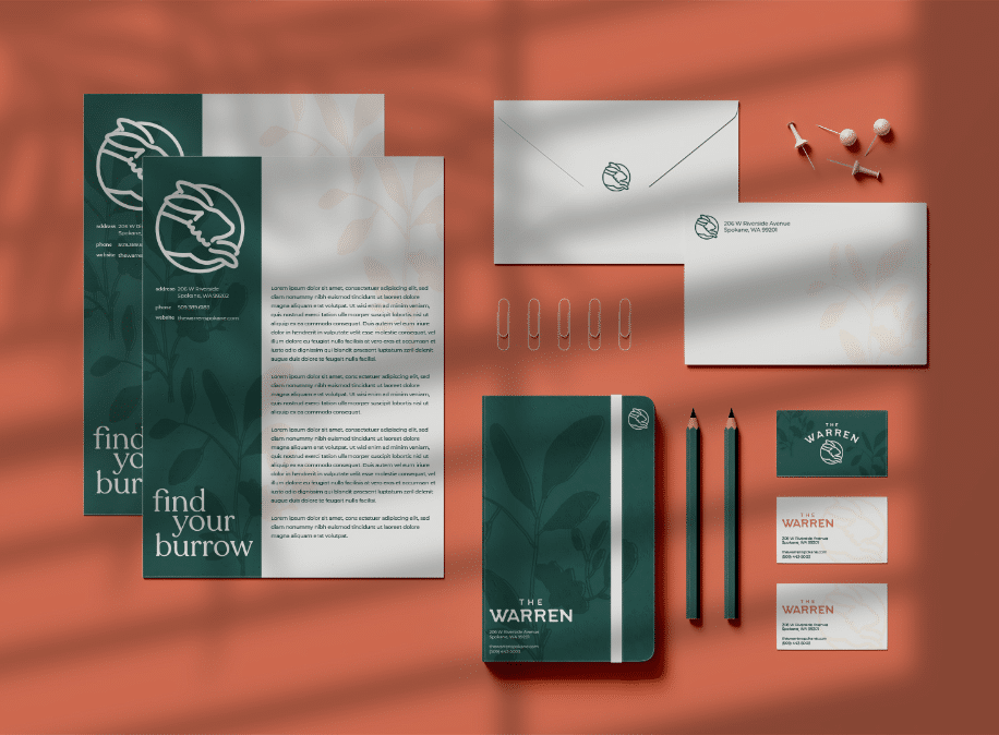 The Warren Stationery Mockup